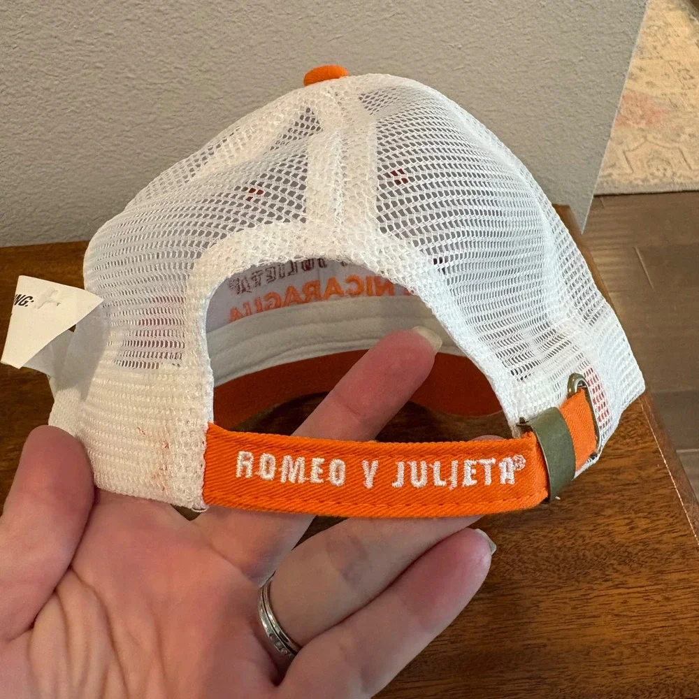 Romeo y Julieta 1875 Nicaragua Trucker Hat‎ Orange White Mesh Snapback Cigar